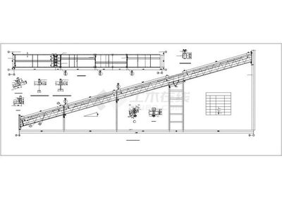 三跨钢结构通廊施工图