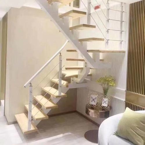 整体定制安装家用室内钢木直梁楼梯loft复式公寓民宿阁楼直梁楼梯